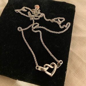 Heart knot necklace